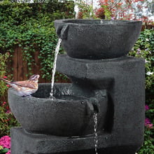 60cm Larus 3 Tier Solar Fountain with LED